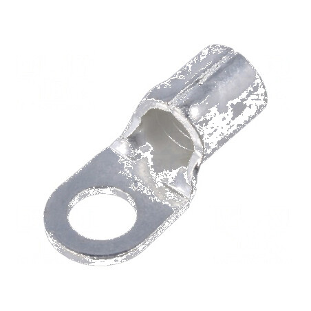 Vârf de conectare M6 pentru cablu neizolat, 16mm², crimpat, cositorit | Electronic-mag.ro | Componente Electronice