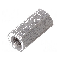 Piuliță Distanțieră Filetată 10mm, Filet Interior M2,5, Hexagonală - Accesoriu pentru Construcții și Mecanisme | Electronic-mag.ro | Componente Electronice