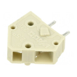 Regletă de conexiuni PCB unghi 45° 5mm, 1 pin, 24A | Electronic-mag.ro | Componente Electronice