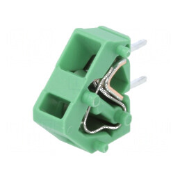 Regletă de conexiuni pentru PCB în unghi de 45°, 5mm, 1 pin, 24A | Electronic-mag.ro | Componente Electronice