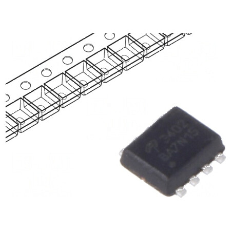 Tranzistor N-MOSFET Unipolar 20V 9,6A 3W DFN8 pentru Aplicații Electronice | Electronic-mag.ro | Componente Electronice