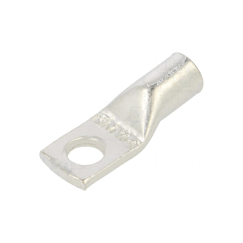 Vârf inelar tubular M6 16mm² crimpat pe cablu cositorit 6AWG - Conexiune electrică profesională | Electronic-mag.ro | Componente Electronice