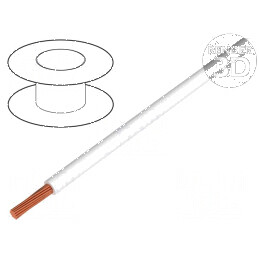 Cablu Litat H05V-K 1mm² PVC Alb 300V/500V, 250m, Clasa 5 | Electronic-mag.ro | Componente Electronice
