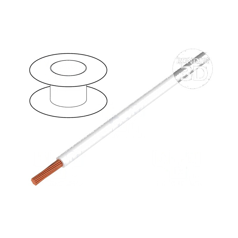 Cablu Litat H05V-K 1mm² PVC Alb 300V/500V, 250m, Clasa 5 | Electronic-mag.ro | Componente Electronice Cablu Litat H05V-K 1mm² PVC Alb 300V/500V, 250m, Clasa 5 | Electronic-mag.ro | Componente Electronice