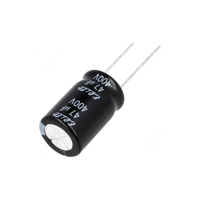 Condensator Electrolitic THT 47uF 400VDC Ø16x25mm ±20% 2000h pentru Circuit Electric | Electronic-mag.ro | Componente Electronice