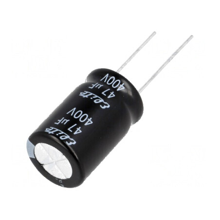 Condensator Electrolitic THT 47uF 400VDC Ø16x25mm ±20% 2000h pentru Circuit Electric | Electronic-mag.ro | Componente Electronice