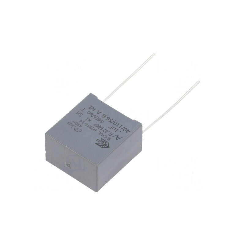 Condensator Polipropilenă X1 R47 0,1uF THT 18x19x11mm | Electronic-mag.ro | Componente Electronice Condensator Polipropilenă X1 R47 0,1uF THT 18x19x11mm | Electronic-mag.ro | Componente Electronice