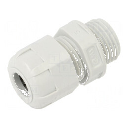 Garnitură de etanșare PG9 IP68 din poliamidă gri deschis, certificată UL94V-2 pentru protecție maximă | Electronic-mag.ro | Componente Electronice