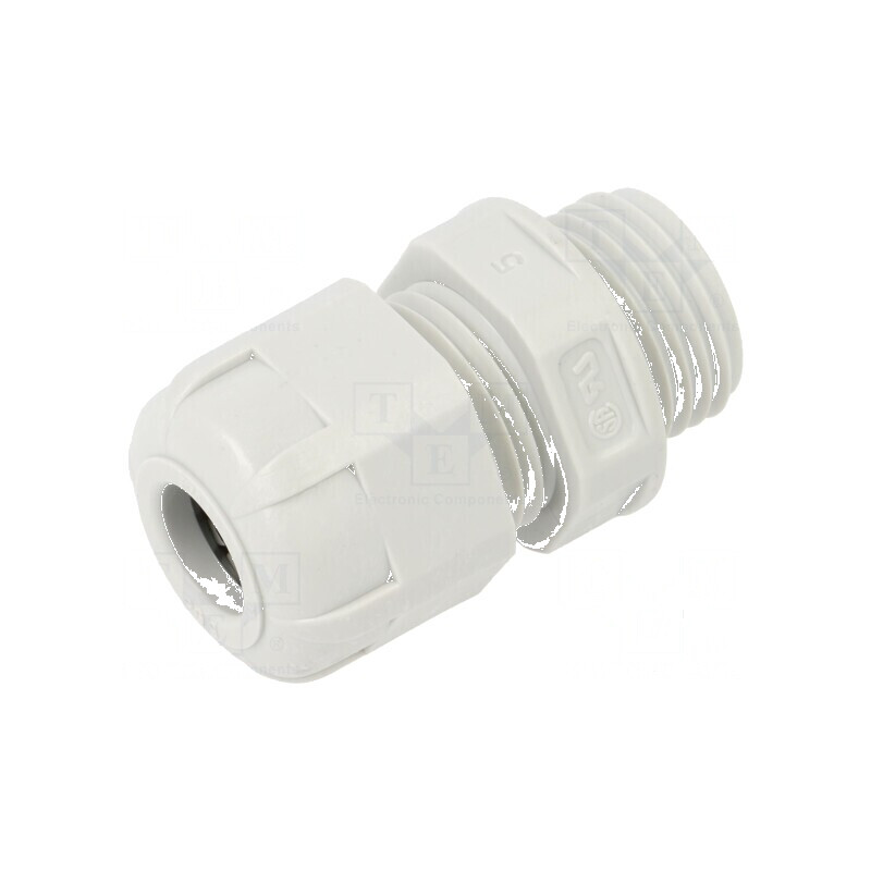 Garnitură de etanșare PG9 IP68 din poliamidă gri deschis, certificată UL94V-2 pentru protecție maximă | Electronic-mag.ro | Componente Electronice