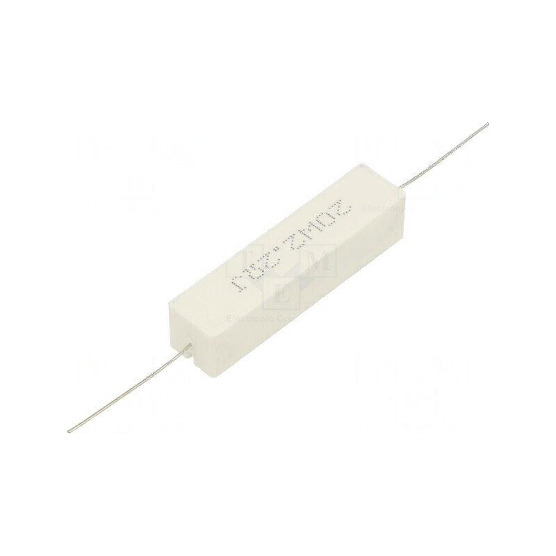 Rezistor bobinat cu ciment THT 2,2Ω 20W ±5% 13x13x60mm - Componentă electronică de înaltă calitate | Electronic-mag.ro | Componente Electronice