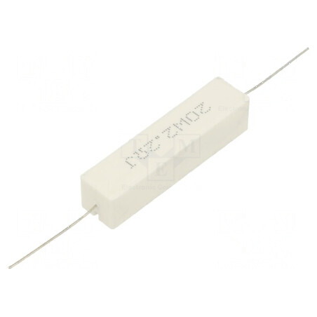 Rezistor bobinat cu ciment THT 2,2Ω 20W ±5% 13x13x60mm - Componentă electronică de înaltă calitate | Electronic-mag.ro | Componente Electronice