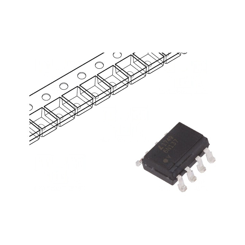 Optocuplor SMD 5kV cu ieșire logică, tip Gull Wing, 8 pini, 10kV/μs | Electronic-mag.ro | Componente Electronice Optocuplor SMD 5kV cu ieșire logică, tip Gull Wing, 8 pini, 10kV/μs | Electronic-mag.ro | Componente Electronice