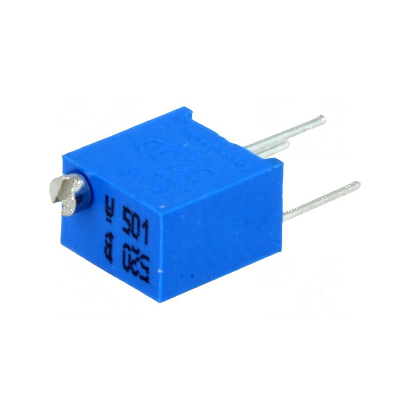 Potenţiometru multitură 500Ω 250mW ±10% linear pentru montare profesională | Electronic-mag.ro | Componente Electronice