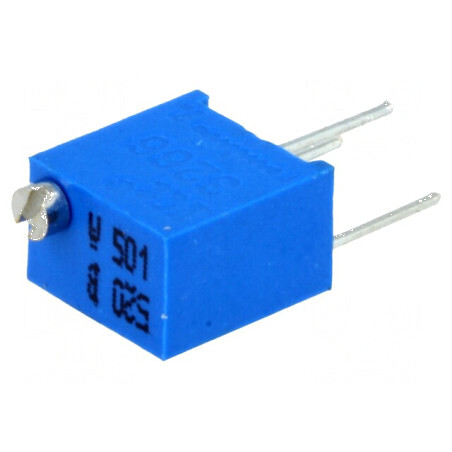 Potenţiometru multitură 500Ω 250mW ±10% linear pentru montare profesională | Electronic-mag.ro | Componente Electronice
