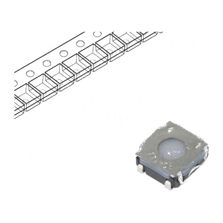 Microîntrerupător TACT SPST-NO Poz: 2 0,05A/32VDC SMT - Comutator Compact pentru Circuit Electric | Electronic-mag.ro | Componente Electronice
