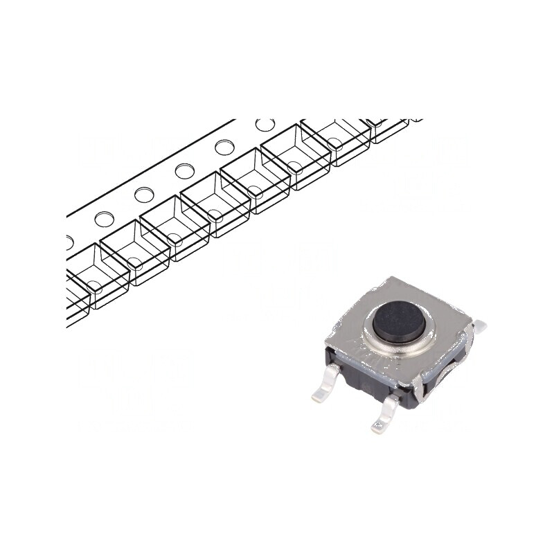 Microîntrerupător TACT SPST-NO 0,05A/32VDC SMT - Pozitie 2, Fara 2N | Electronic-mag.ro | Componente Electronice Microîntrerupător TACT SPST-NO 0,05A/32VDC SMT - Pozitie 2, Fara 2N | Electronic-mag.ro | Componente Electronice