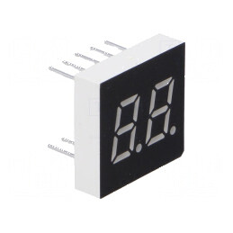 Afișaj LED cu 7 segmente, 7,62 mm, 0,3 Nr. car: 2, roșu, 4 mcd, pentru aplicații electrice | Electronic-mag.ro | Componente Electronice
