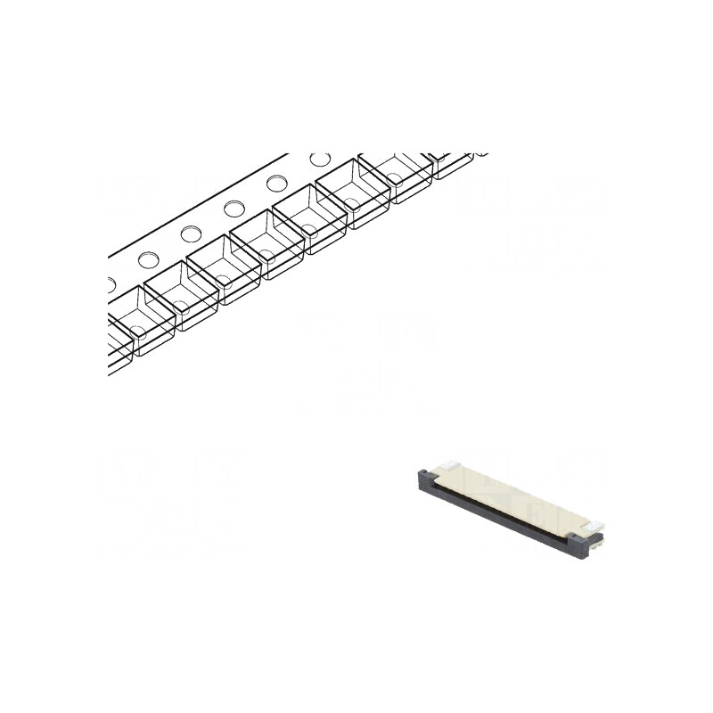 Conector FFC/FPC Orizontal 20 PIN ZIF SMT Cositorit 30mΩ - Componente Electronice Profesionale | Electronic-mag.ro | Componente Electronice Conector FFC/FPC Orizontal 20 PIN ZIF SMT Cositorit 30mΩ - Componente Electronice Profesionale | Electronic-mag.ro | Componente Electronice