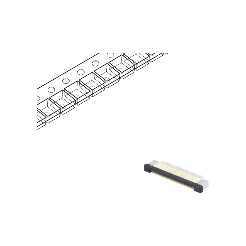 Conector FFC/FPC Orizontal ZIF 30 PIN SMT 500mA Cositorit - Componentă Electronică de Înaltă Calitate | Electronic-mag.ro | Componente Electronice Conector FFC/FPC Orizontal ZIF 30 PIN SMT 500mA Cositorit - Componentă Electronică de Înaltă Calitate | Electronic-mag.ro | Componente Electronice