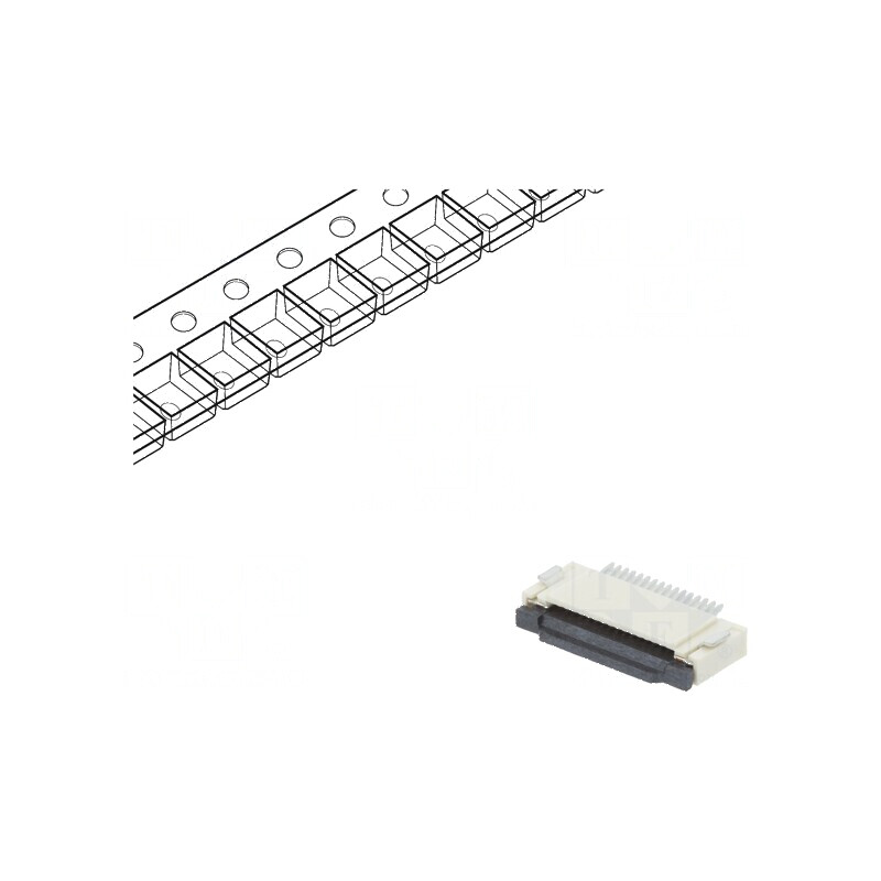Conector FFC/FPC Orizontal 16 PIN ZIF SMT 500mA Cositorit - Componente Electronice | Electronic-mag.ro | Componente Electronice Conector FFC/FPC Orizontal 16 PIN ZIF SMT 500mA Cositorit - Componente Electronice | Electronic-mag.ro | Componente Electronice