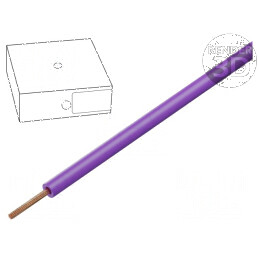 Cablu electric H07V-K litat cu secțiune de 1,5mm², PVC violet, 450V/750V, Clasa 5 | Electronic-mag.ro | Componente Electronice