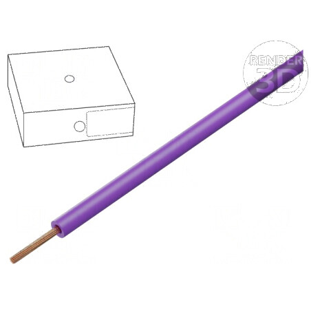 Cablu electric H07V-K litat cu secțiune de 1,5mm², PVC violet, 450V/750V, Clasa 5 | Electronic-mag.ro | Componente Electronice