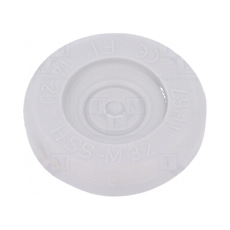 Manșon Øorificiu Montare 32mm din Elastomer Termoplastic TPE Gri, Protecție IP67 | Electronic-mag.ro | Componente Electronice