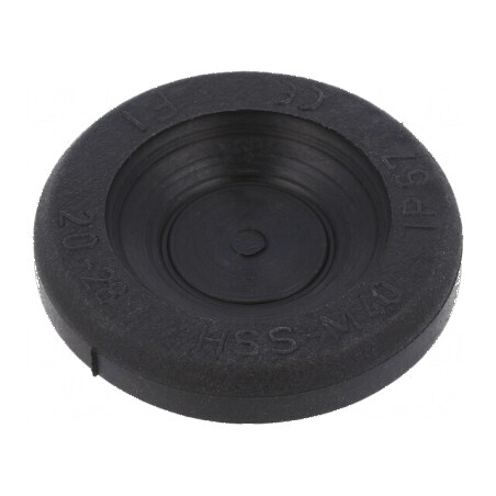 Manșon Øorificiu Montare 40mm Elastomer Termoplastic TPE Negru | Electronic-mag.ro | Componente Electronice