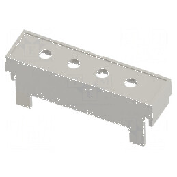 Capac borne gri pentru cabluri cu orificiu de 4 10,16 mm - Accesoriu electric profesional | Electronic-mag.ro | Componente Electronice