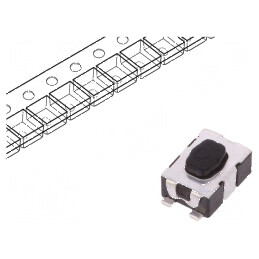 Microîntrerupător TACT SPST-NO 0,05A/32VDC SMT Pozitie 2 fără 4N | Electronic-mag.ro | Componente Electronice