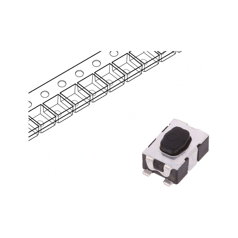 Microîntrerupător TACT SPST-NO 0,05A/32VDC SMT Pozitie 2 fără 4N | Electronic-mag.ro | Componente Electronice Microîntrerupător TACT SPST-NO 0,05A/32VDC SMT Pozitie 2 fără 4N | Electronic-mag.ro | Componente Electronice