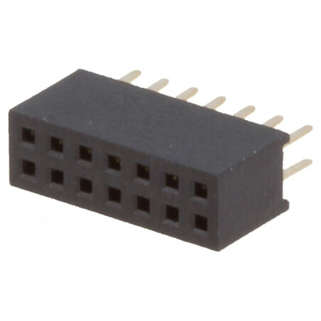 Conector şiruri pini soclu mamă 14 PIN 1,27mm THT 2x7 - Componentă electronică de înaltă calitate | Electronic-mag.ro | Componente Electronice