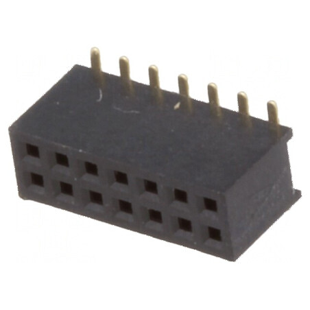 Conector 2x7 SMT Mamă PIN 14 Pini Drept 1,27mm - Şiruri Pini Soclu | Electronic-mag.ro | Componente Electronice