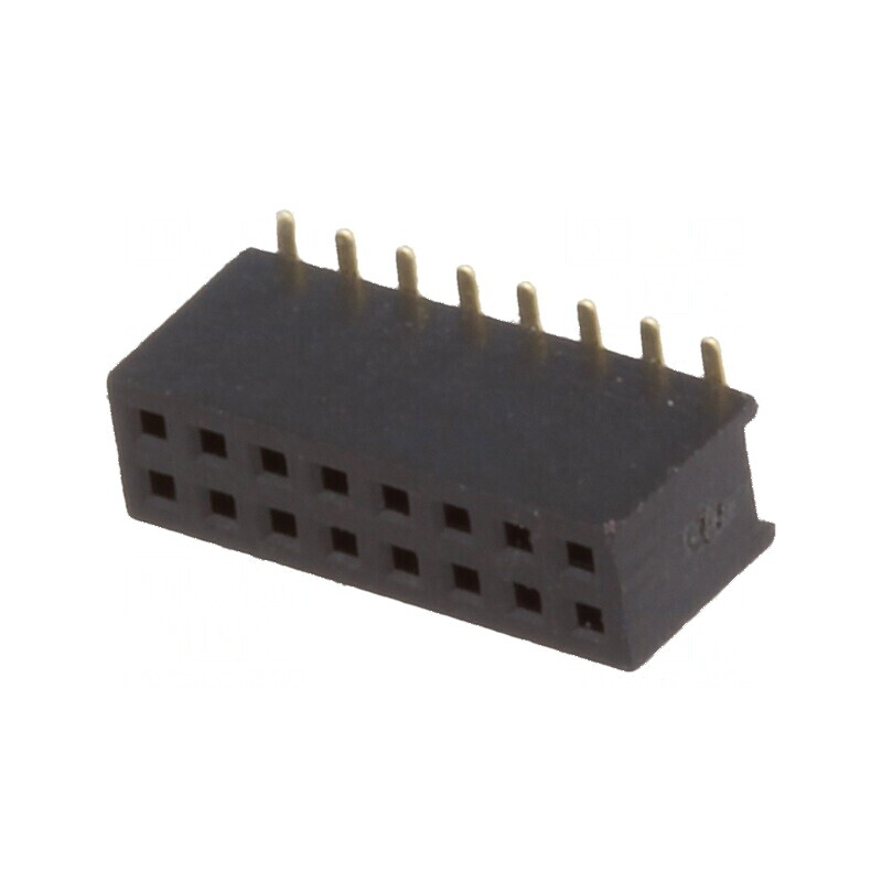 Conector şiruri pini soclu mamă, 16 pini, 1,27mm, SMT 2x8, pentru aplicații electronice | Electronic-mag.ro | Componente Electronice