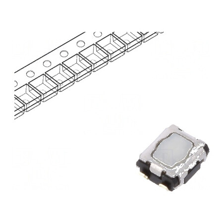 Microîntrerupător TACT SPST Pozitie 2 SMT 3,5N 1,7mm EVPAA - Comutator Compact pentru Aplicații Electronice | Electronic-mag.ro | Componente Electronice