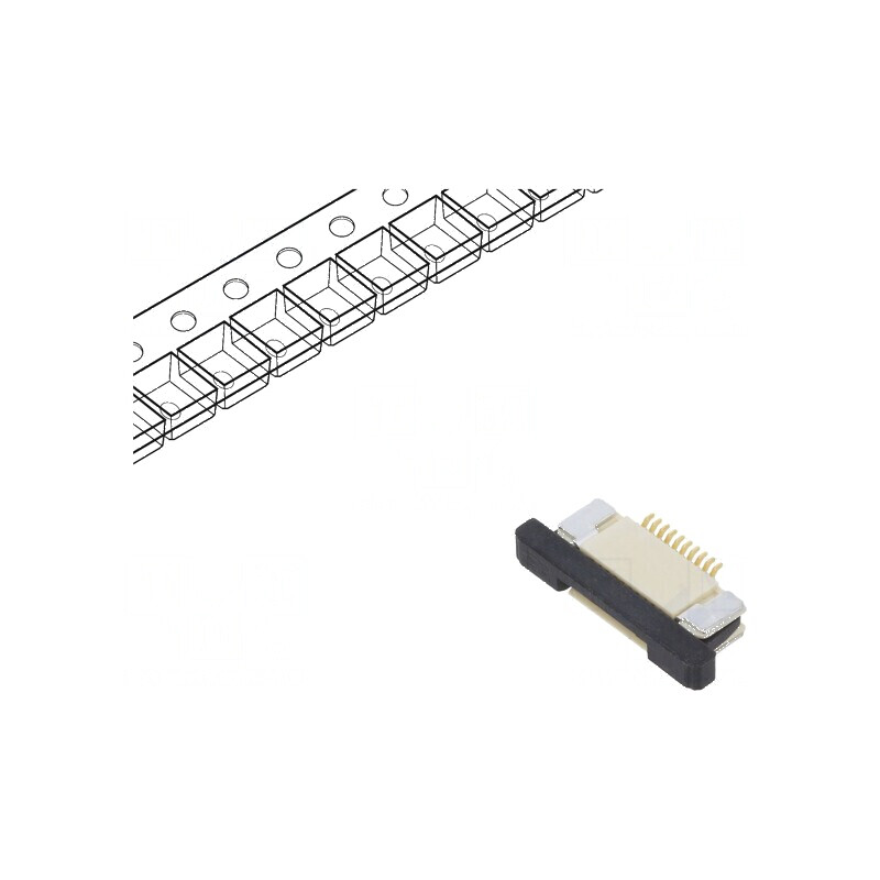Conector FFC/FPC ZIF SMT 10 PIN F32Q pentru contacte superioare, 50V | Electronic-mag.ro | Componente Electronice Conector FFC/FPC ZIF SMT 10 PIN F32Q pentru contacte superioare, 50V | Electronic-mag.ro | Componente Electronice