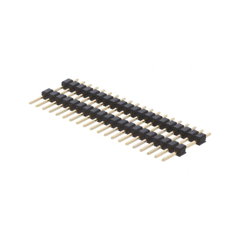 Conector șiruri pini tată 20 pini cu 2 nivele drept - Componente electronice de conectare | Electronic-mag.ro | Componente Electronice