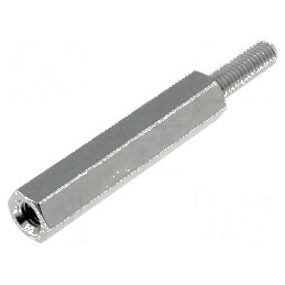 Piuliță Distanțieră Filetată 25mm M3 - Compatibilitate Filet Intern și Extern M3 | Electronic-mag.ro | Componente Electronice