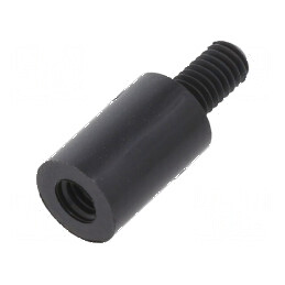 Piuliță Distanțieră Filetată Cilindrică din Poliamidă M4, 12mm | Electronic-mag.ro | Componente Electronice