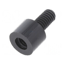 Piuliță Distanțieră Filetată Cilindrică din Poliamidă M4, 6mm - Accesorii pentru Asamblare  | Electronic-mag.ro | Componente Electronice