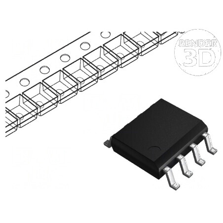 Memorie EEPROM 2kb I2C 256x8bit 2-wire, 1,7-5,5V - Componentă electronică de stocare | Electronic-mag.ro | Componente Electronice