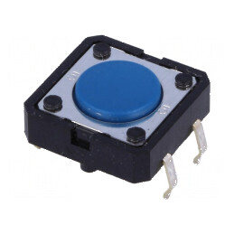 Microîntrerupător TACT SPST-NO 0,05A/24VDC THT - Pozitie 2, Fara Contacte | Electronic-mag.ro | Componente Electronice