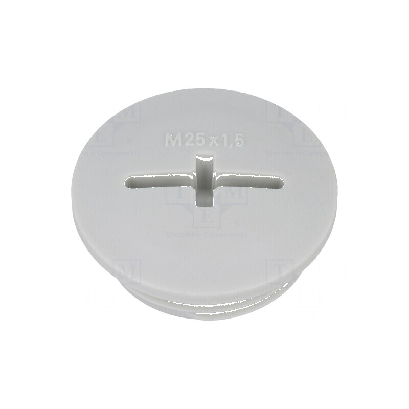 Capac de protecție M25 1,5 IP54 din poliamidă gri deschis, 8mm - soluție durabilă pentru conexiuni electrice | Electronic-mag.ro | Componente Electronice Capac de protecție M25 1,5 IP54 din poliamidă gri deschis, 8mm - soluție durabilă pentru conexiuni electrice | Electronic-mag.ro | Componente Electronice