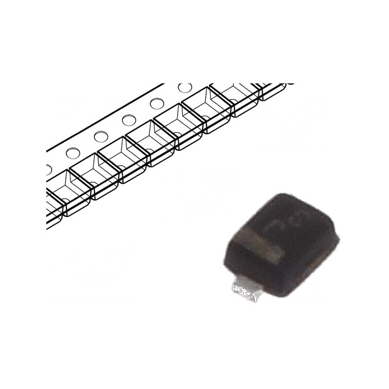 Diodă TVS 0,15W 4,8V 1A Unidirecțională SOD923 - Rola/Bandă pentru Protecție Electromagnetică | Electronic-mag.ro | Componente Electronice