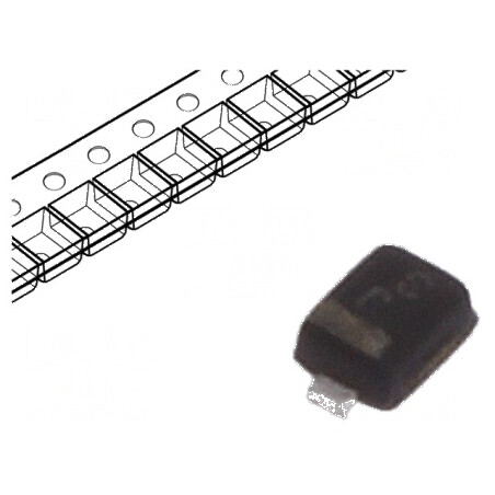Diodă TVS 0,15W 4,8V 1A Unidirecțională SOD923 - Rola/Bandă pentru Protecție Electromagnetică | Electronic-mag.ro | Componente Electronice