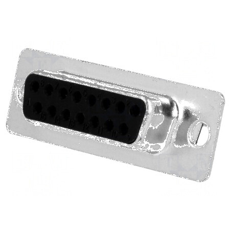 Conector D-Sub 15 PIN Mufă Mamă cu Cablu de Lipire și Placare Aurită | Electronic-mag.ro | Componente Electronice