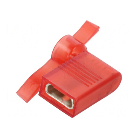 Terminal plat 6,3mm mamă 0,8mm pentru cablu 0,5÷1mm² - crimpare profesională | Electronic-mag.ro | Componente Electronice