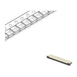 Conector FFC/FPC Orizontal 40 Pin Superioare ZIF pentru Interfață Flexibilă | Electronic-mag.ro | Componente Electronice