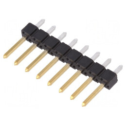 Conector BERGSTIK II pentru şiruri pini, tată cu 8 pini, tip drept | Electronic-mag.ro | Componente Electronice