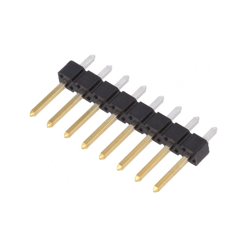 Conector BERGSTIK II pentru şiruri pini, tată cu 8 pini, tip drept | Electronic-mag.ro | Componente Electronice